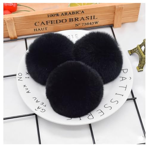 Confezione da 10pcs pompon 8 cm in pelliccia sintetica, pon pon in pelliccia, soffici palline di peluche, grandi palline di pon pon, palline di peluche per il fai da te, cappelli, borse, portachiavi