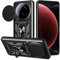 BOKYAS Coque pour Xiaomi 15 Ultra avec Cache Webcam & Support Annulaire à 360 Degrés, Anti-Chute Étui Housse Compatible avec Support De Voiture Magnétique, Noir