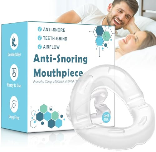 AIOUTGOGO Orthese Anti Ronflement Efficace Puissant-Gouttière Dispositifs Anti-Ronflement, Confortable Orthèse Mandibulaire pour Réduire Ronflement, Bruxism, apnée du sommeil, Améliorer le sommeil