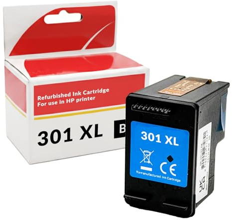 OBV Kompatible Druckerpatrone für HP 301XL ersetzt CH563EE, für DeskJet 1050, 1510, 2050, 2540, 3050, 3055a, Envy 4500, 4502, 4504, 5530, 5532, 5534, OfficeJet 2620, 2622, 4630, 4632, 4634, 4636, 4639