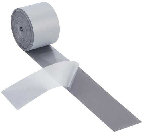 GORGECRAFT Cinta de Vinilo de Transferencia Térmica Reflectante de Alta Visibilidad de 10mX30mm Plateada Planchar sobre Tela Ropa Cinta de Película de Transferencia Térmica de Seguridad Camisetas