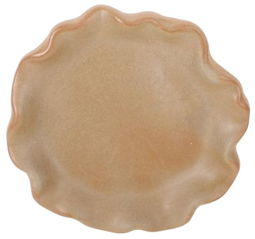 Garneck Platillo de Cerámica para Plantas, Bandeja de Drenaje, Resistente, para Plantas de Interior, Maceta, Bandeja para Café