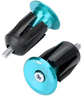 Tappi Manubrio, leggeri e duraturi Coperchi Bicicletta in Lega di Alluminio for ciclisti strada urban commuting e viaggi quotidiane in Blu
