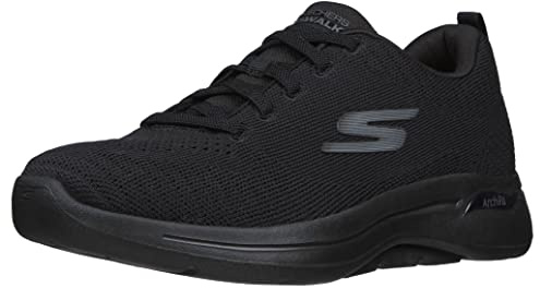 Skechers mens Go Walk Arch Fit - Idyllic Sneaker, Black, 10.5 X-Wide US
