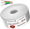 Câble d'alimentation MAS-Premium® pour pièces humides Câble électrique gainé Anneau pour pose au-dessus en haut en saillie dans des pièces sèches et humides Fabriqué en Allemagne (NYM-J 3x2,5mm² 20m)