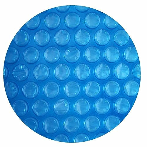 EVOLUTION Solarplane Rund 550cm Light-Blue 200µm Erwärmung Solarfolie Isolierung Pool