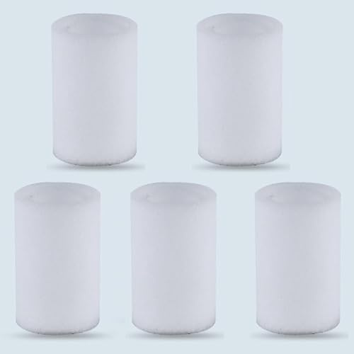 Lot de 5 Recharges Filtre en Céramique pour Bras Robinet Rotatif, Cartouches de Rechange Universelles pour Mousseur de Robinet Cuisine avec Système de Filtration