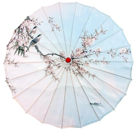 ZYKEJJDDAK Chinese Bamboos Silk Umbrella Classical Dance Parasol Bamboos Silk Umbrella For Costumes And Party Marvelous Decoration