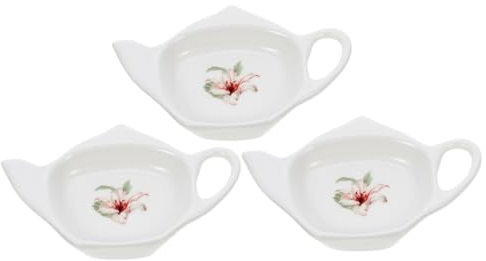 BEBEMOKO 3pezzi Portabustine Tè Vassoio Teiera Per Tè Pomeridiano Accessorio Decorativo