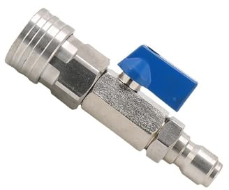 Rubinetti a sfera idropulitrici in acciaio inox, controllo del tubo, flusso d'acqua, interruttore 3/8 o 1/4 pollici, raccordi a collegamento rapido, raccordi a collegamento rapido