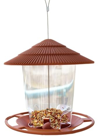 Mangiatoia per Colibrì - Station Debout | Distributeur de Nourriture pour Oiseaux Transparent et Accrochable,per Esterno Giardino Balcone Recinto Ramo Albero Pappagalli Calopsitte Inseparabili