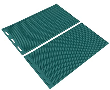 Jeffergarden Bärbar Silikon Bivax Press Bee Farm Home Factory Silikonmaterial, Oklanderligt Hantverk, Mjukt Material, Komplett Paket, 4..., 44x23 Cm Honungskakeark för Italienskt Bi