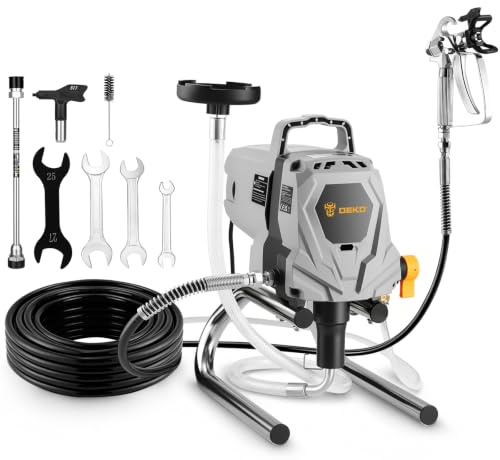 DEKOPRO Airless färgspraysystem för väggfärg, 1010 W, 207 bar