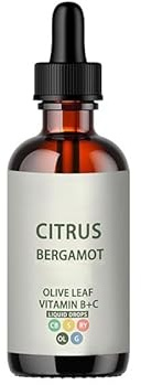 Mezcla de cítricos, bergamota y hojas de olivo, con vitaminas B+C, respalda la salud y el bienestar diarios, natural, sin OGM, vegano