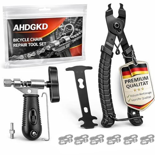Ensemble de Derive Chaine Velo - Rivets de Chaîne de Vélo et Pinces de Verrouillage, 6 Paires de Rivets de Chaîne de Vélo, pour Outils de Chaîne de Vélo à 6-12 Compartiments