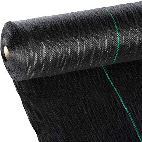 Masgard® Telo per pacciamatura anti-erbacce nero diverse dimensioni (1,00 m x 20,00 m = 20 m² (piegato))