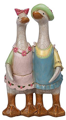 Davids Ducks Entenpaar in Holzoptik