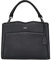Socha Laptoptasche Damen/Schultertasche Frauen/Designertasche mit Tragegurt - Elegant - Leder - Diamond Edition - 14 Zoll Schwarz
