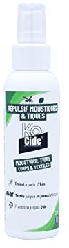 K-OCIDE - Répulsif Moustique & Tiques - Lotion corps et textile - Solution breveté textile - 100 ml