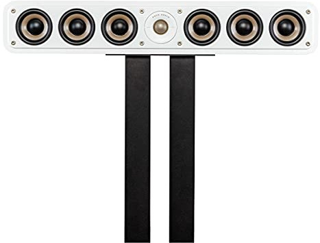 Polk Audio Signature Elite ES35 Slim Center Channel Speaker - Hi-Res Audio Certified, Dolby Atmos & DTS:X Compatible, 1'' Tweeter & (6) 3'' Woofers, Elegant White-Washed (Renewed)