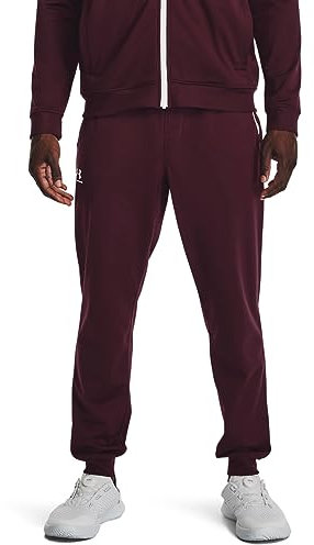 Under Armour Mens Sport Tricot Jogging Pants Maroon S