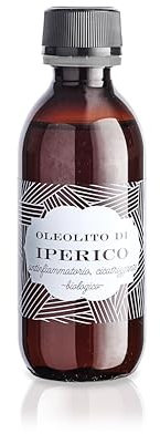 Oleolito di Iperico Biologico, per Contusioni Muscolari, Ematomi, Pelle Arrossata, Cicatrizzazione, 110ml