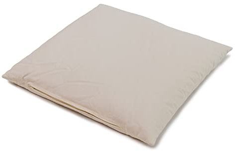 GIRAFFENLAND Kissen 40 x 40 - Bio-Buchweizenkissen 40x40cm, Bio-Perkal + Bio-Buchweizenschalen + zus. Inlett