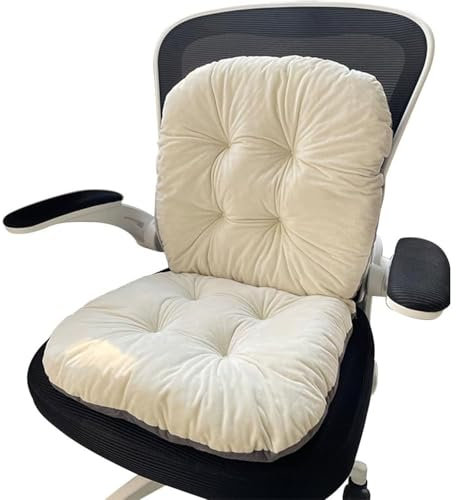 Cojín Acolchado de Respaldo Bajo,Cojines para Sillas de Cocina,Suave Cojines de Silla de Salón Antideslizante con Correas de Sujeción/Jardín/Terraza(#4)