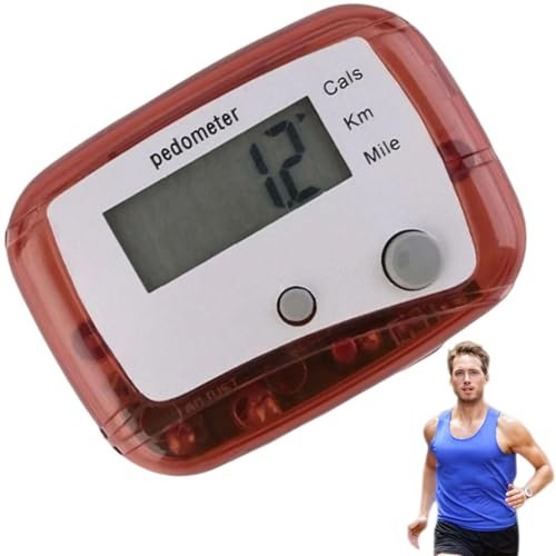 Step Counter Calorie Counter Accurate Step Counter - Small Walking Distance Miles/km Pedometer, Multifunctional Step Counter with Clip for Outdoor Sports, Daily, Fitness