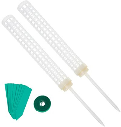 Kisangel 1ensemble Support De Plantes Grimpantes avec Colonnes Mousse De Tuteurs pour Plantes Étiquettes Incluses Outils De Jardinage Idéaux pour Intérieur Et Extérieur