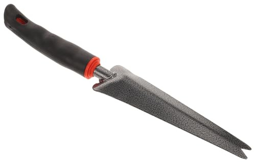 UPKOCH Extractor Manual De Malas Hierbas con Mango De Madera Ergonómico Pala Bifurcada De Acero Al Carbono para Jardín Herramienta De Deshierbe Antideslizante para Extracción Profunda De