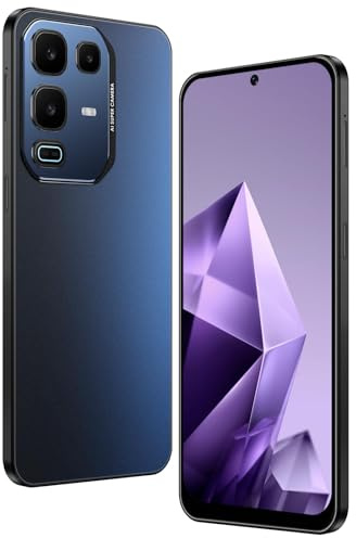 McMgc Note50Pro Unlocked Smartphone, Android 12.0 Mobile Phones 6.6'' HD+ Screen, 32GB ROM/256GB SD, 4G Dual SIM Dual Camera, Face ID+WiFi+BT+FM+GPS+OTG (Black)