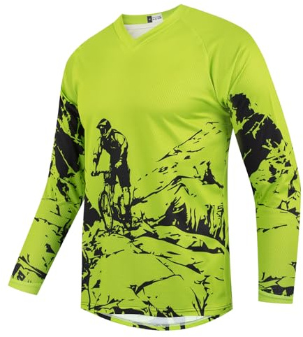 Kinder Radtrikot Dirt Bike Kinder Mountain Motocross Langarm Junge Shirt Biker Downhill Top Kleidung 4-14 Jahre, 139, 10 Jahre