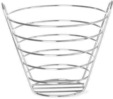 HENDI Fruktkorg, Kök Hängande Fruktkorg, Hättstång Hängande Taggar Höjd, Passar Inte För Diskmaskin Lämpad, Ø215, X (H) 205 Mm, Förkromad,