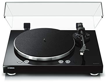 Yamaha TT-N503 (MusicCast Vinyl 500) skivspelare med Bluetooth, AirPlay och Alexa-kompatibilitet, svart