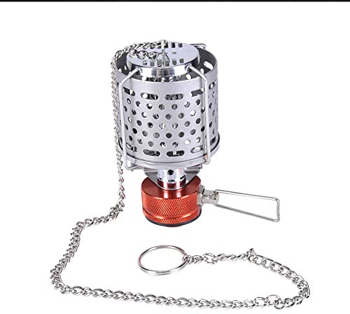 Tentock Extérieur Léger Lanterne à Gaz Portable Lampe à Gaz avec Chaîne Suspendue pour Camping Randonnée Pique-nique(type 2)