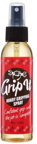 Grip-iT Hand Grip Spray 120 ml - Better Grip for Pole Dancing & Aerial Hoop - Supercharge Your Tennis Racket Grip - Liquid Chalk Replacement - Firm Cricket Ball Grip - Better Grip for Dart Stems