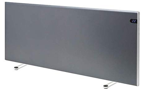 Adax Neo Portable Electric Panel Heater/Convector Radiator, Modern, Lava Grey (800W)