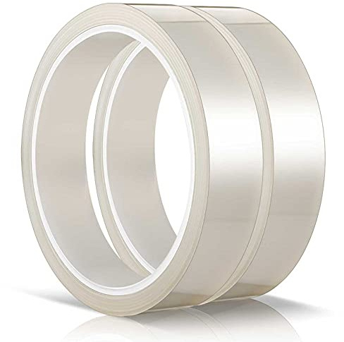 Zonon 2 Pezzi108 ft Nastri Termici per Pressa Calore Trasparente Nastro per Trasferimento Termico Resistente al Calore per Sublimazione per Stampa Elettronica (20 mm)