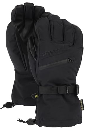 Burton Men’s Gore-TEX Insulated Gloves – Waterproof Winter Snowboard Gloves, True Black, Medium