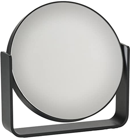 Zone Denmark Ume Tischspiegel, Kosmetikspiegel mit Vergrößerung 5-Fach, Durchm. 19 cm, Höhe 19,5 cm, Schwarz