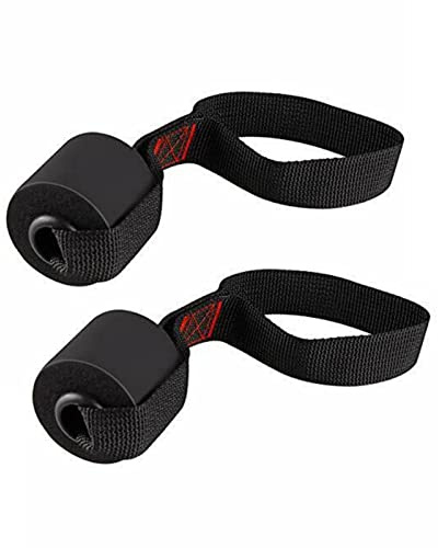 Tongdejing Lot de 2 ancrages de porte - Fixation de porte pour bandes de fitness, bandes de résistance - Corde de combat pour Sling Trainer - Bandes de traction et bandes thérapeutiques (rouge)