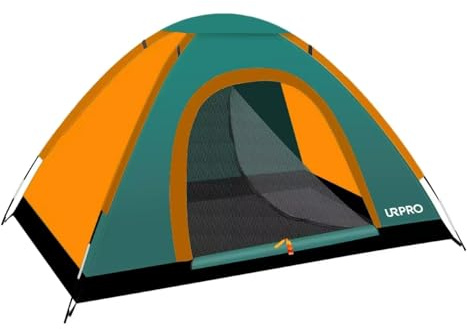 URPRO Tragbares Campingzelt, 2 Personen, leicht, wasserdicht, winddicht, UV-Schutz, perfekt für Strand, Outdoor, Reisen, Wandern, Camping, Jagd, Angeln