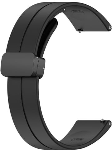Magnetisch Armbänder für Withings ScanWatch 42mm Armband Damen Herren, 20mm Magnetverschluss Silikon Weiches Uhrenarmband Sport Verstellbares Ersatzband für Withings ScanWatch 42mm
