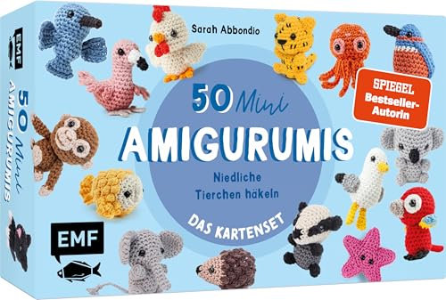 50 Mini-Amigurumis – Das Kartenset: Niedliche Tierchen häkeln: Die Häkelkarten-Box zur SPIEGEL-Bestseller-Reihe zum Mitnehmen und Verschenken | Mit Booklet zu allen Grundlagen
