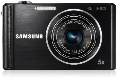 Samsung ST76 Compact Digital Camera 16.1 MP, 5x Optical Zoom -Black (Renewed)