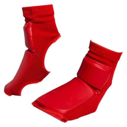YEJBBUC Protezione per i piedi da boxe, antiscivolo, per sacco da boxe Sanda, L, rosso