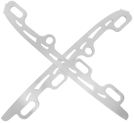 MAGICLULU Lame in Acciaio Inossidabile per Pattini Artistici da Ghiaccio 326mm, Parti Intercambiabili Leggere e Resistenti, Accessori per Pattinaggio su Ghiaccio per Principianti