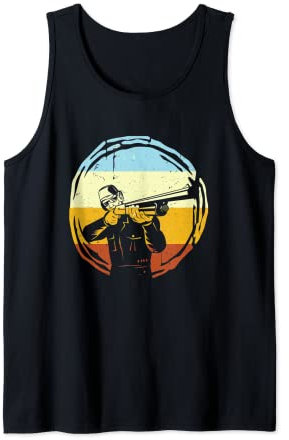 Vintage Tontaubenschießen Sport Tontaube Sportschießen Tank Top