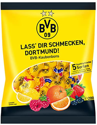 BVB Dortmund Kaubonbons 5 Fruchtig- Frische Sorten 200g
